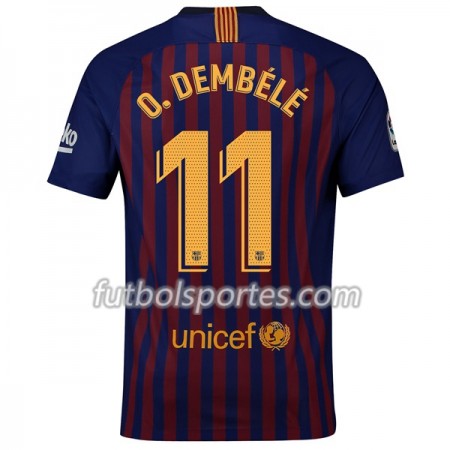 Camisetas FC Barcelona O.Dembele 11 Primera Equipacion 2018/2019